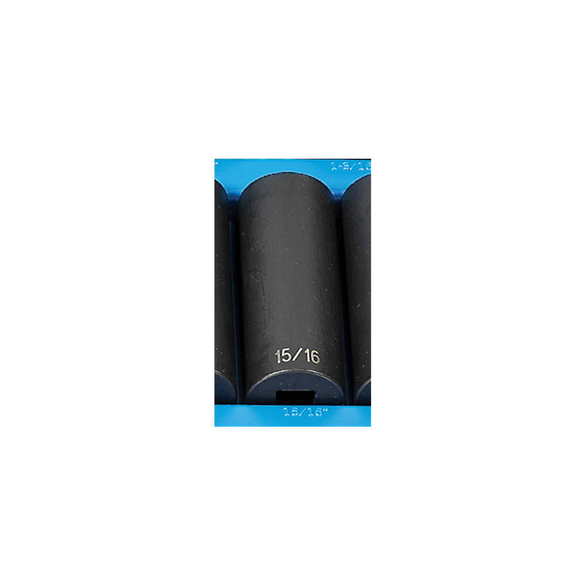 Grey Pneumatic 1/2in. Drive Impact Socket — 15/16in., 12-Point, Deep, Model# GRE2130D